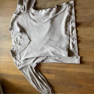 Free People Light Knit Oatmeal Pullover